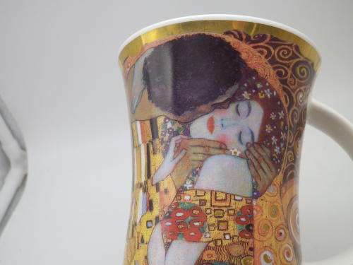 GUSTAV KLIMT `Belle Epoque` Large Mug. Dunoon Fine China, England 11.5 cm