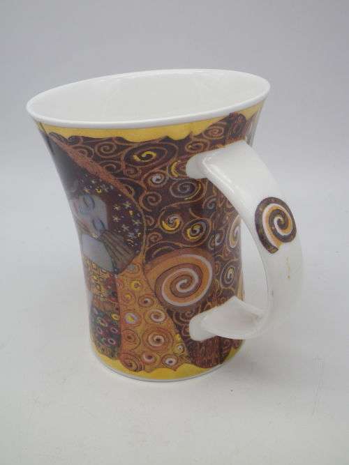 GUSTAV KLIMT `Belle Epoque` Large Mug. Dunoon Fine China, England 11.5 cm