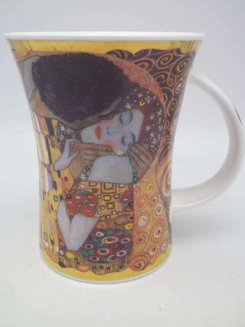 GUSTAV KLIMT `Belle Epoque` Large Mug. Dunoon Fine China, England 11.5 cm