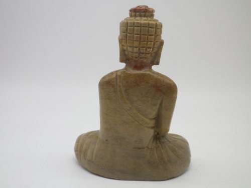Vintage Carved Stone Buddha Figurine 9.5 cm tall