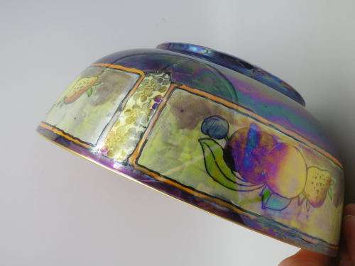 GORGEOUS Lustreware fruit bowl. Royal Staffordshire Pottery Wilkenson Ltd Burslem England.