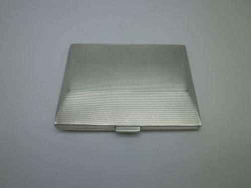 ART DECO Hallmarked Sterling Silver Card Holder Birmingham 1931 8 x 6.5cm 80.9 g