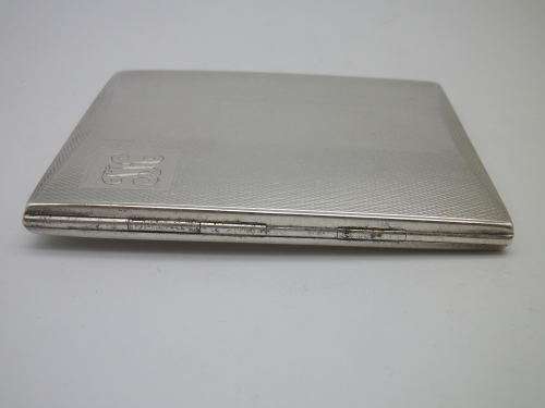 ART DECO Hallmarked Sterling Silver Card Holder Birmingham 1931 8 x 6.5cm 80.9 g