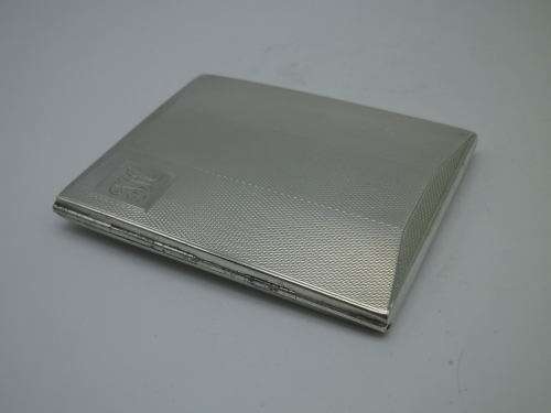 ART DECO Hallmarked Sterling Silver Card Holder Birmingham 1931 8 x 6.5cm 80.9 g