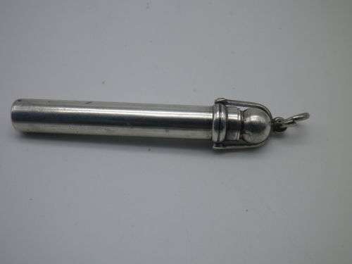 Miniature vintage/antique chatelaine propelling pencil. Silver (or silver plated)