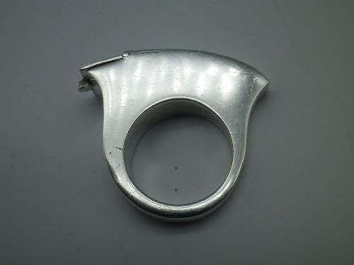 Poison Ring!  Sterling Silver, with secret compartment. Size T. 18 grms Huge & Chunky