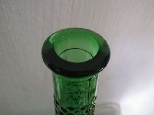 FOR MICHELLE MATT ONLY PLEASE!!GENIE BOTTLE!!  Large Italian Green Glass Bath Salts Bottle.