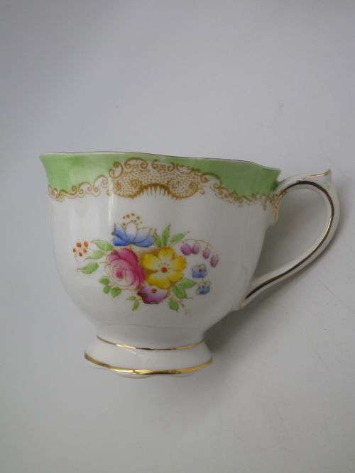 RARE and CHARMING Royal Albert Crown China Vintage/Antique Trio. Un-named Pattern