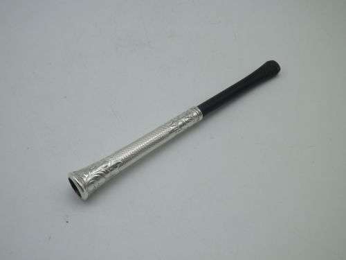 Vintage German Sterling Silver Cigarette Holder. Spring loaded to eject used butt 11cm