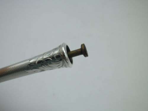 Vintage German Sterling Silver Cigarette Holder. Spring loaded to eject used butt 11cm