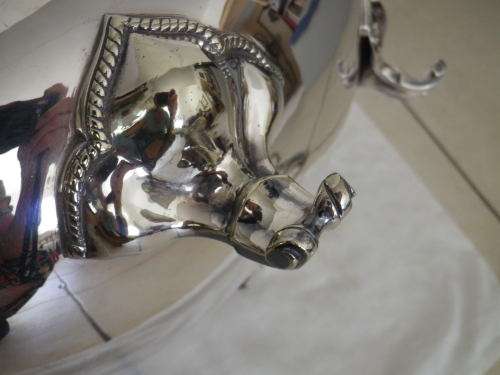Spectacular Large Silver Plated Lidded Tureen with rope handles. Heavy, Good Quality 40 x 25 x 25 cm