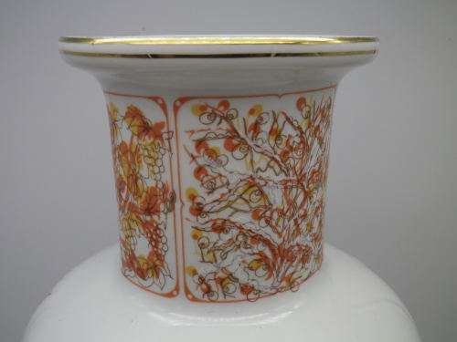 Large Italian Vintage Vase,  Florence. Nymph Theme. Carraresi V V Calenzano Liberty 30.5 cm
