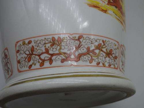 Large Italian Vintage Vase,  Florence. Nymph Theme. Carraresi V V Calenzano Liberty 30.5 cm