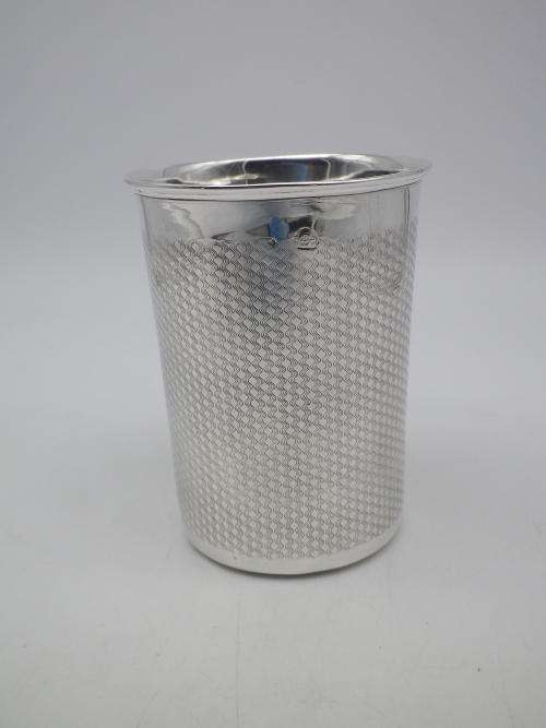Antique AUSTRIAN or Austro Hungarian SILVER beaker. Fine Quality 74 grms.  8.5 cm tall