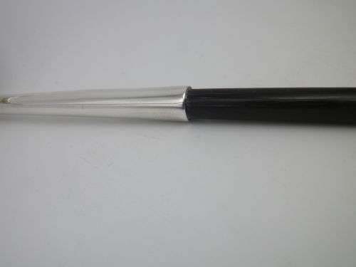 Georgian 1823 Hallmarked Silver Toddy ladle Turned wooden handle. Glasgow, Philip Grierson, 1823