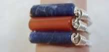 Set of three Lapis Lazuli & Jasper Sterling Silver Vintage Rings- Size J. 5g