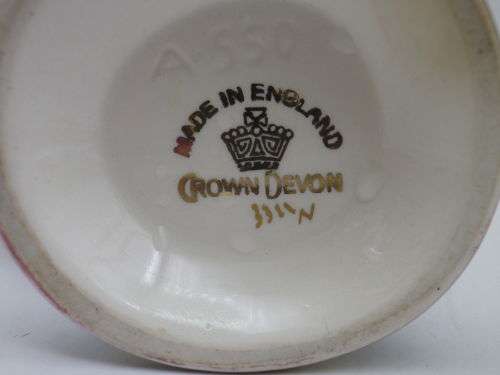 Crown Devon Red Lustreware Decorative Jug Vase.