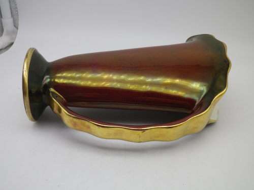 Crown Devon Red Lustreware Decorative Jug Vase.