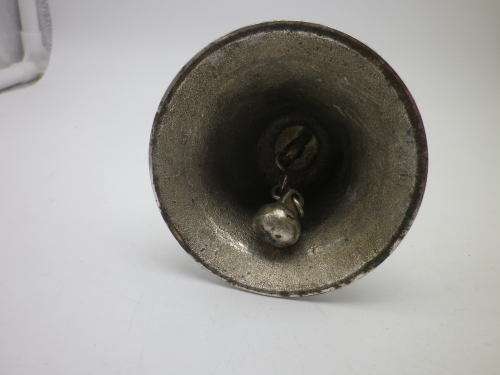 Bell with beautiful Hallmarked Silver Handle. Birmingham, 1956 Maker: William Adams Ltd