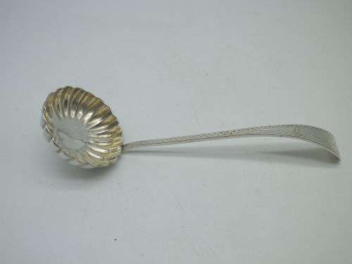 Hallmarked Sterling Silver Sauce Ladle. 17cm long 39 grms