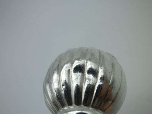 CHESTER 1899 ANTIQUE HALLMARKED STERLING SILVER baby`s rattle teether bell. 14grms 4.5 x 2.5 cm RARE