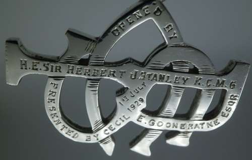 Boxed Silver Presentation Key. British Governor Sir Herbert J Stanley GCMG Ceylon 1928