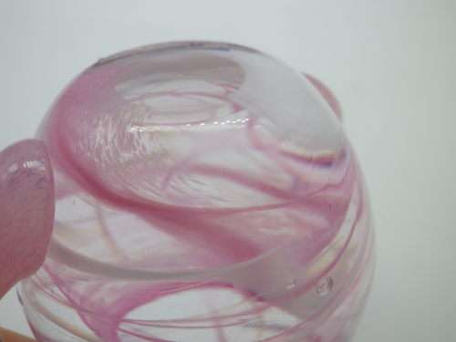 Teapot shaped Glass Paper weight Selkirk, Scotland