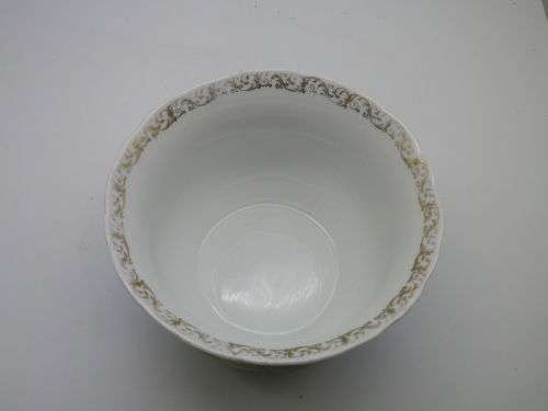 ANTIQUE 1865 - 1911 VON SCHIERHOLZ GERMANY PORCELAIN LARGE SUGAR BOWL. RARE
