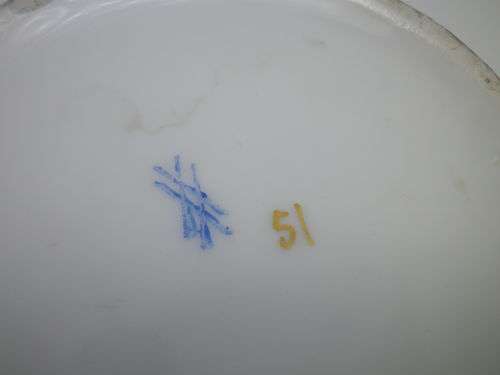 ANTIQUE 1865 - 1911 VON SCHIERHOLZ GERMANY PORCELAIN LARGE SUGAR BOWL. RARE