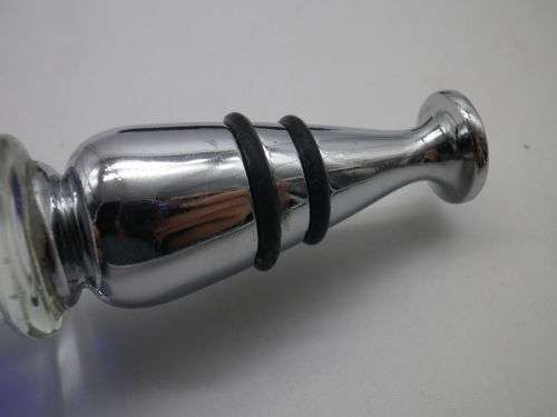 Wine bottle stopper, Millefiori Murano Style Glass and Stainless Steel . Boxed