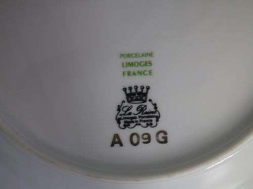 LIMOGES, France Display plate. Fragonard Courting couple
