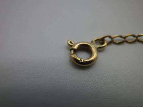 9ct yellow gold fancy link bracelet.  19.5 cm long  Approx 1 grms