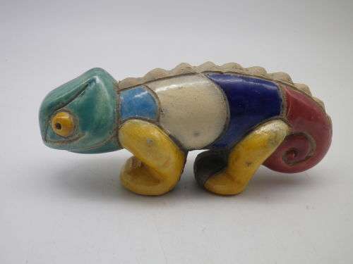 CHAMELEON!! RAKU POTTERY, Proudly South African ceramics 11.5 x 5cm