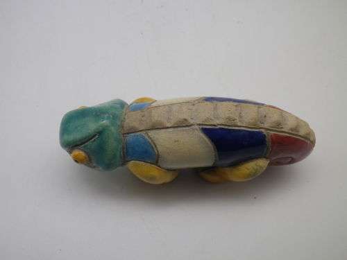 CHAMELEON!! RAKU POTTERY, Proudly South African ceramics 11.5 x 5cm