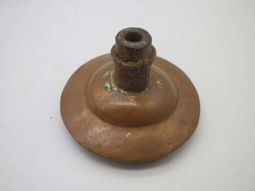 Vintage Tibetan Buddhist Hand Held Spinning Prayer Wheel Original Prayer Scroll. Wood metal & copper