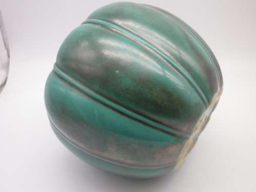 Vintage Pumpkin Vase UPSALA EKEBY SWEDEN no 231. 12cm Excellent condition. RARE