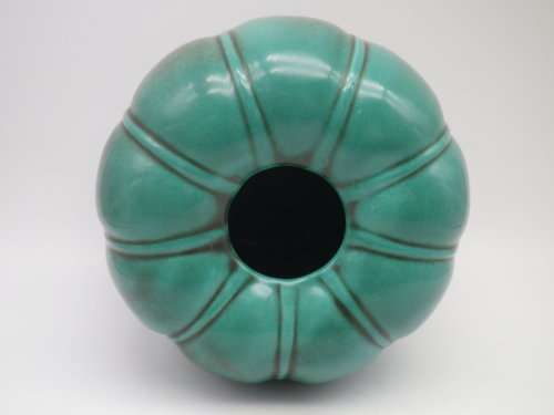 Vintage Pumpkin Vase UPSALA EKEBY SWEDEN no 231. 12cm Excellent condition. RARE