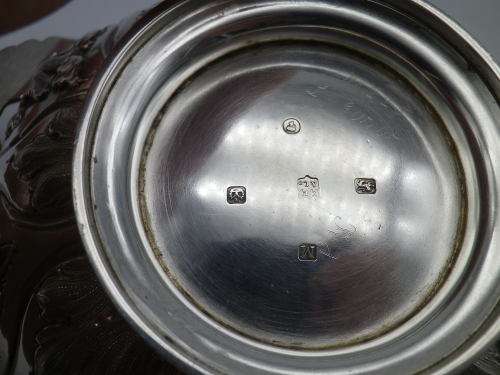 Antique Hallmarked Sterling Silver Quaich Bowl, Sheffield 1855 Martin, Hall and Co 125g 15.4 x5cm