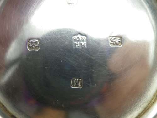Antique Hallmarked Sterling Silver Quaich Bowl, Sheffield 1855 Martin, Hall and Co 125g 15.4 x5cm