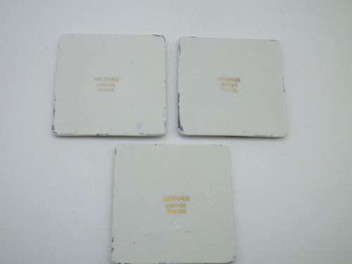 3 Meissner LIMOGES FRANCE small ceramic tiles. Fragonard courting couples.. 6cm