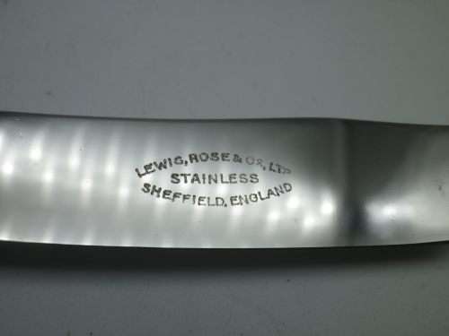 Quality Bone (or faux?) handled Vintage Knives. Sheffield. Includes large bread knife.