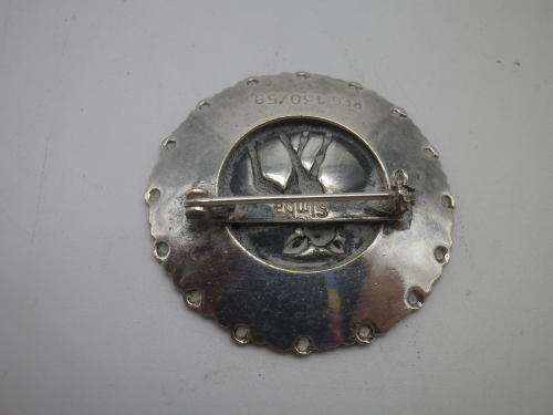 FOR LINDA ONLY  PLEASE!! SIMBA SILVER Buck PIN BROOCH. REG number 130/59