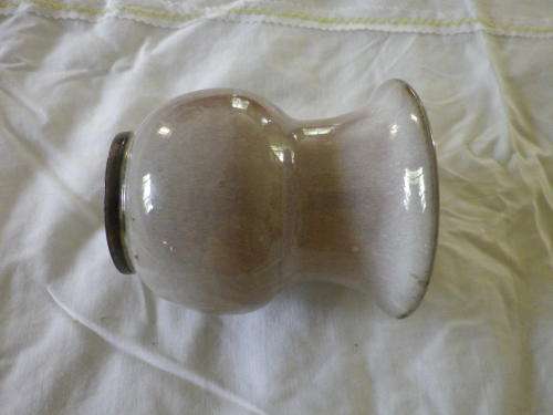 LINNWARE SMALL MUSHROOM GLAZE VASE-ICONIC SOUTH AFRICAN Pottery. 8.5cm tall