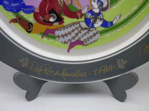 Huge BJORN WIINBLAD Rosenthal Germany Ltd Edition Porcelain Display plate DER ROSENKAVALIER ACTI