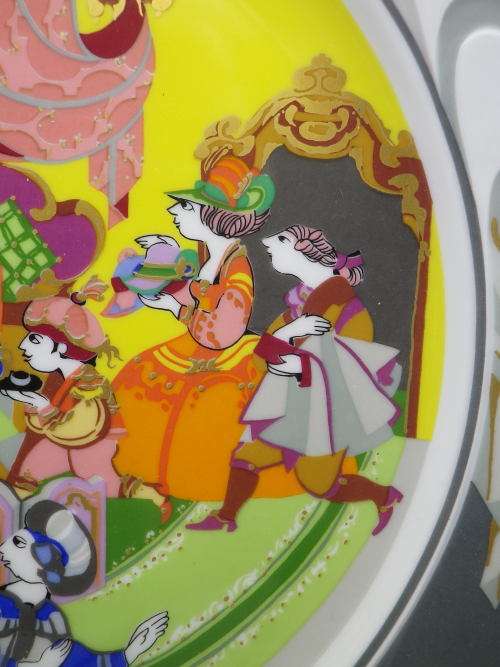 Huge BJORN WIINBLAD Rosenthal Germany Ltd Edition Porcelain Display plate DER ROSENKAVALIER ACTI