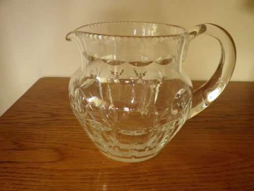WEBB CORBETT Large Cut Crystal WATER JUG, Excellent Condition