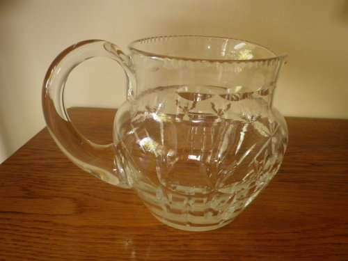 WEBB CORBETT Large Cut Crystal WATER JUG, Excellent Condition