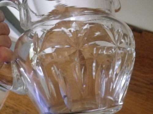WEBB CORBETT Large Cut Crystal WATER JUG, Excellent Condition