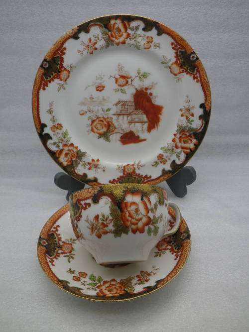 RARE ANTIQUE 1903 ROYAL DOULTON Bone China TRIO. Pattern no  E1440.