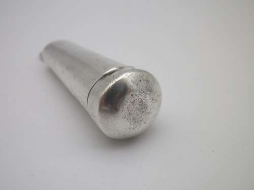 Antique STERLING SILVER Small Chatelaine cheroot or cigar case. Birmingham, 1902 5 cm